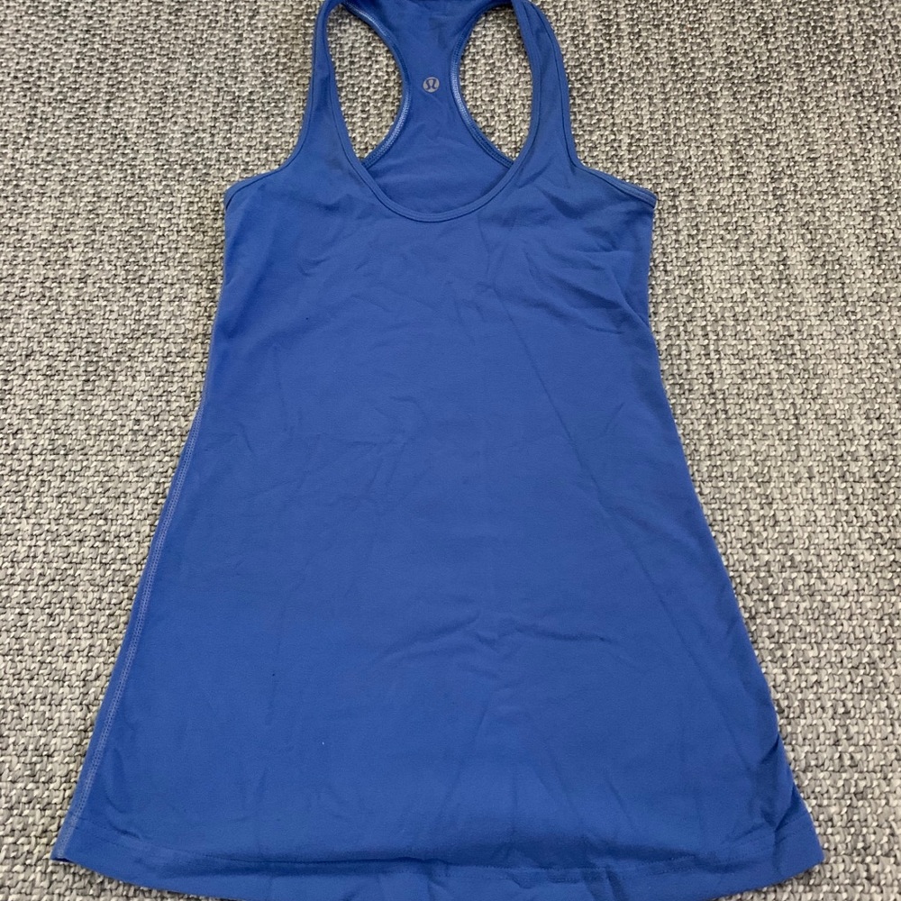 Lululemon blue racer back tank